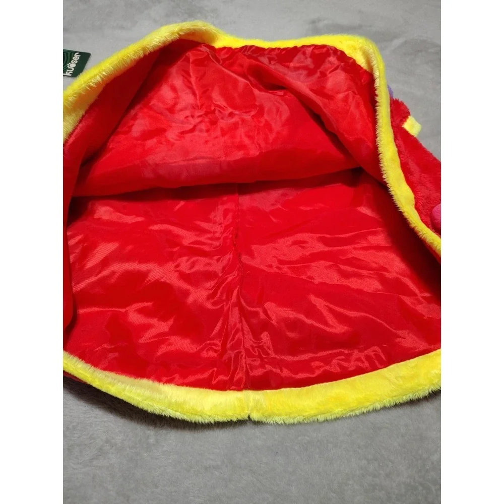 Kuoser Dog Costume‎ L Red Christmas Shawl And Hat Holiday Fun Soft Comfort